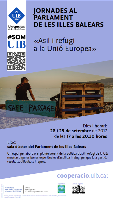 Cartell de jornades al parlament