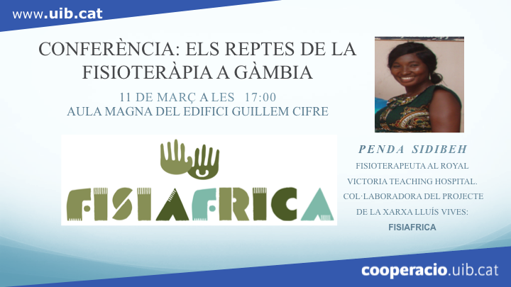 CONFERÈNCIA: ELS REPTES DE LA FISIOTERÀPIA A GÀMBIA