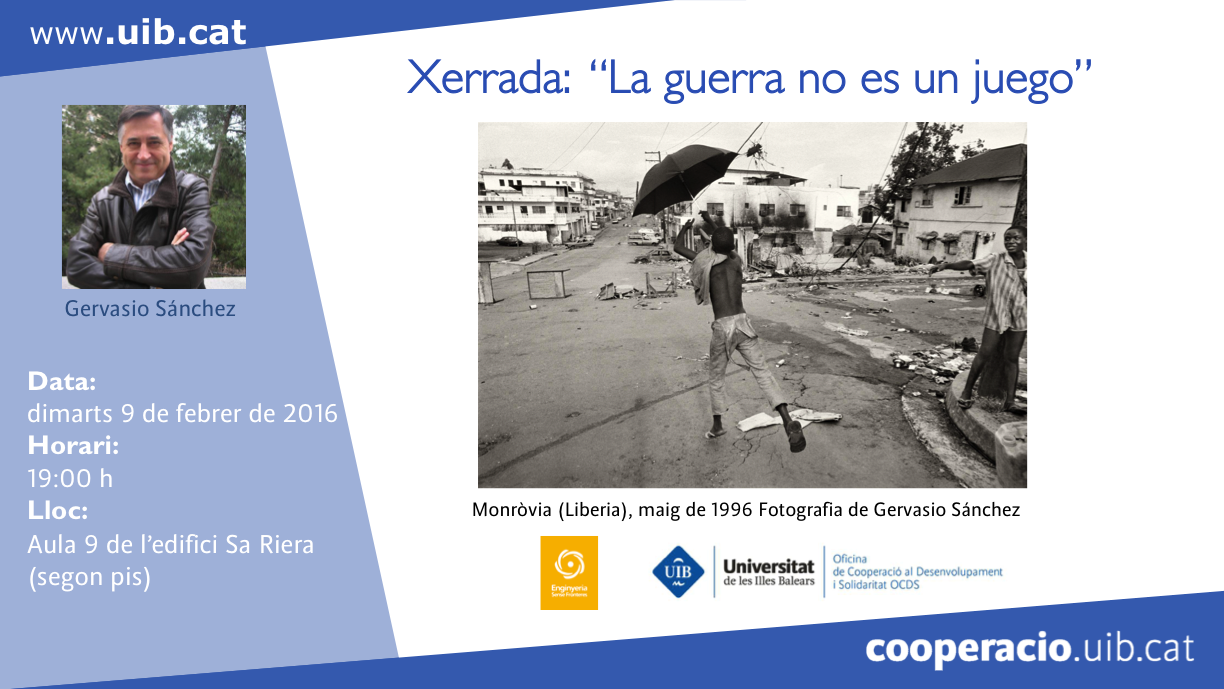 Xerrada: "La guerra no es un juego"